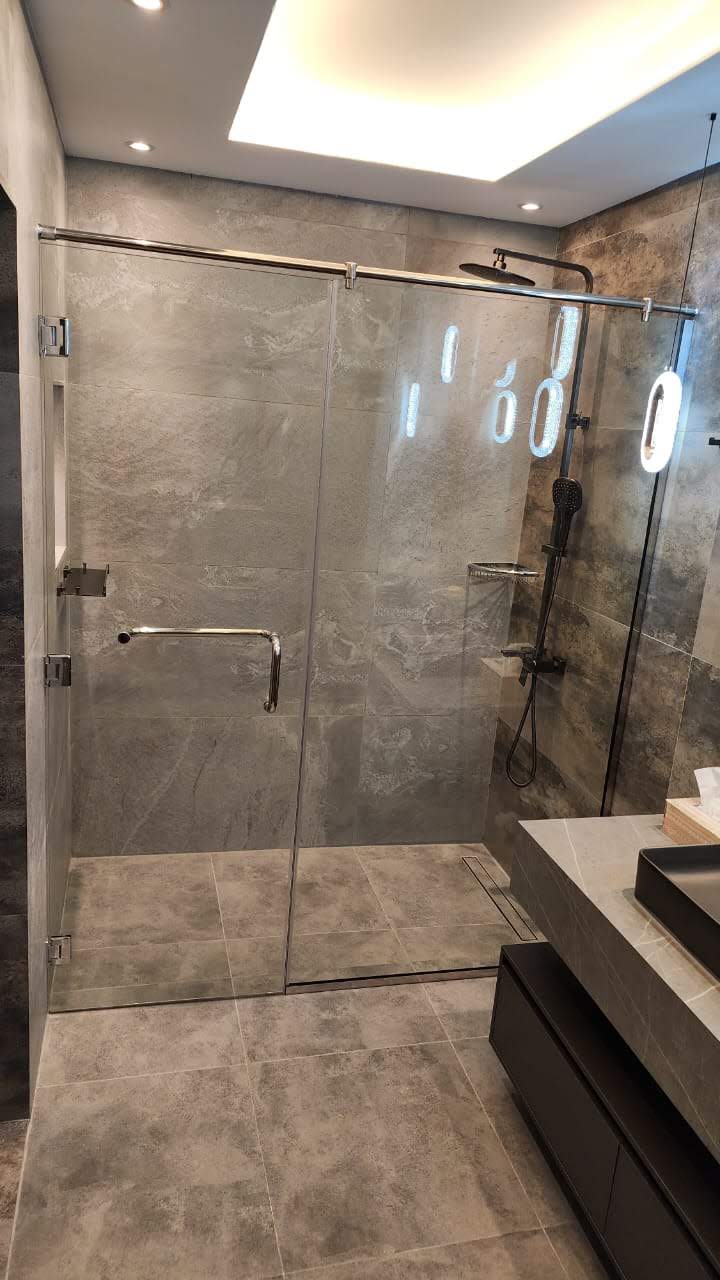 Glass Shower Partition Incl. Delivery & Installation.